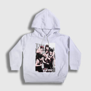 Team Seirin Kuroko's Basketball Çocuk Kapşonlu Sweatshirt beyaz