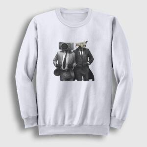 Team Skibidi Toilet Sweatshirt beyaz