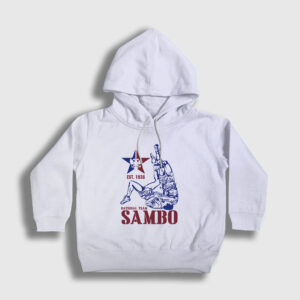 Team Ufc Mma Dövüşçü Sambo Çocuk Kapşonlu Sweatshirt beyaz