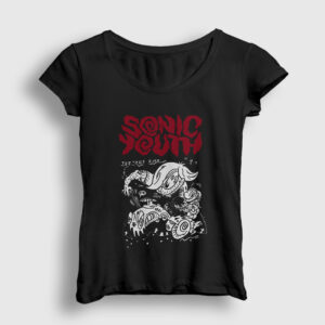 Teenage Riot Sonic Youth Kadın Tişört siyah