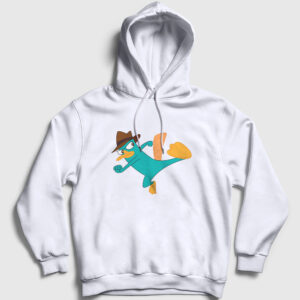 Tekme Ornitorenk Perry Kapşonlu Sweatshirt beyaz