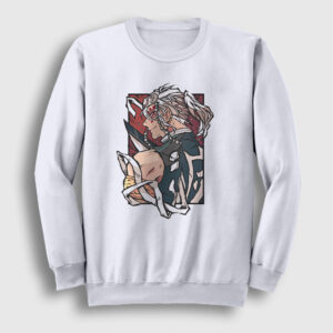 Tengen Uzui Anime Demon Slayer Kimetsu No Yaiba Sweatshirt beyaz