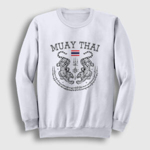 Thailand Kaplan Ufc Mma Muay Thai Sweatshirt beyaz