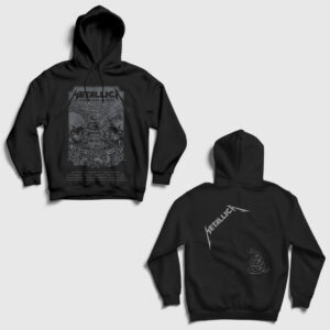 The Black Album Metallica Sırt Baskılı Kapşonlu Sweatshirt