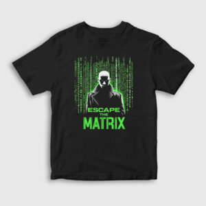 The Matrix Andrew Tate Çocuk Tişört siyah