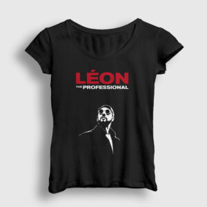 The Professional Film Leon Kadın Tişört siyah