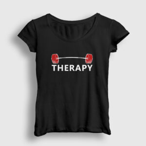 Therapy Fitness Gym Spor Kadın Tişört siyah