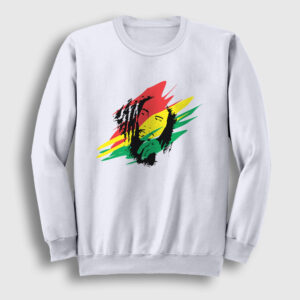 Think Bob Marley Sweatshirt beyaz