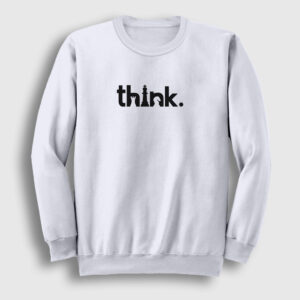 Think Chess Satranç Sweatshirt beyaz