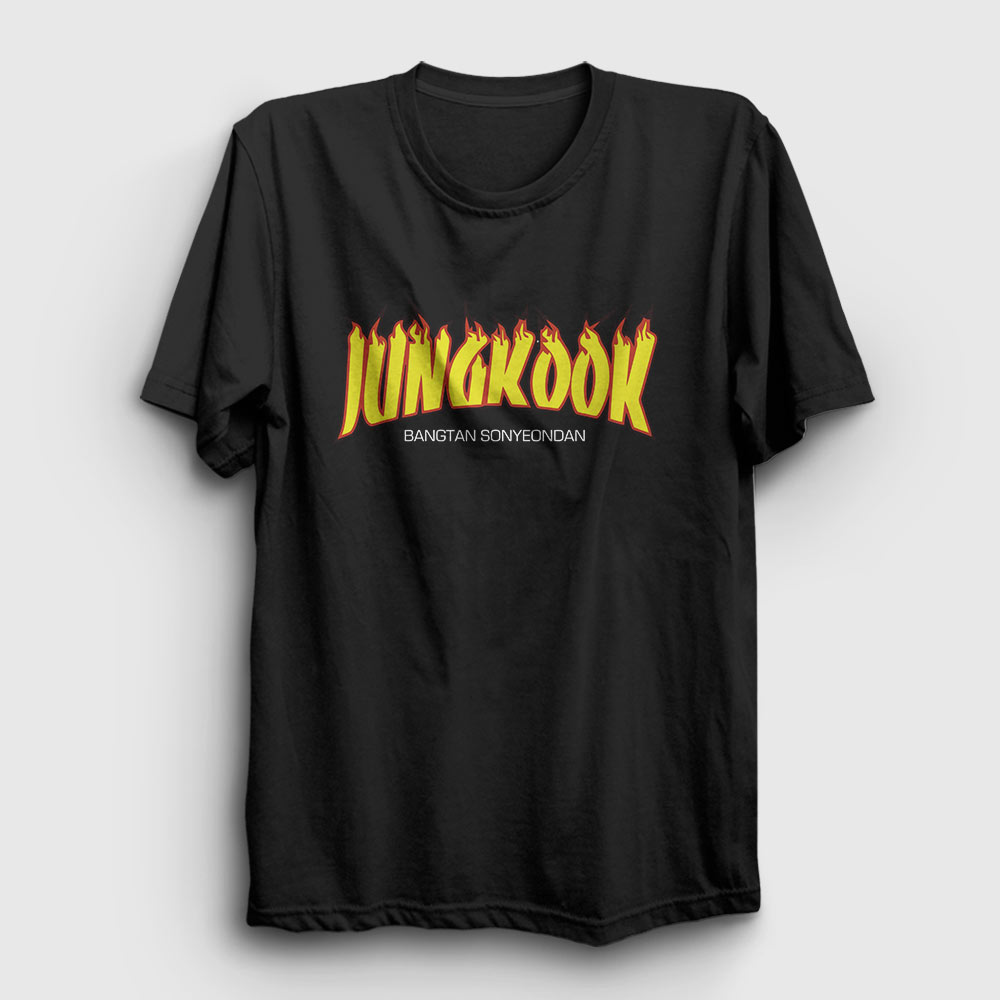 Thrasher K Pop Jungkook Bts Tişört