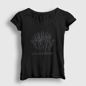 Throne Game Of Thrones Kadın Tişört siyah