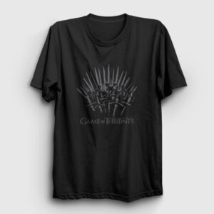 Throne Game Of Thrones Tişört siyah