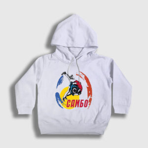 Throw Ufc Mma Dövüşçü Sambo Çocuk Kapşonlu Sweatshirt beyaz
