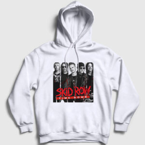 Time Bomb Skid Row Kapşonlu Sweatshirt beyaz