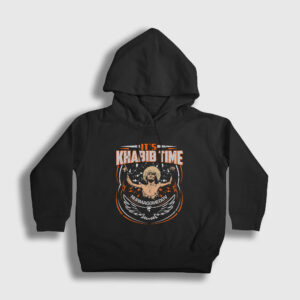 Time Ufc Khabib Nurmagomedov Çocuk Kapşonlu Sweatshirt siyah