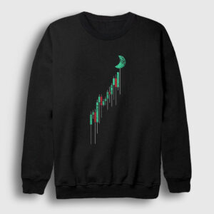 To The Moon Bitcoin Sweatshirt siyah