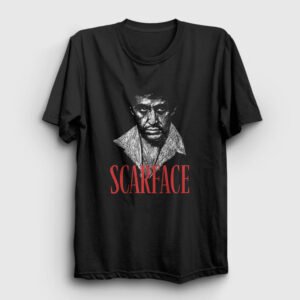 Tony Montana Film Scarface Tişört siyah