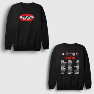 Tour 97 Rock Kmfdm Sırt Baskılı Sweatshirt siyah
