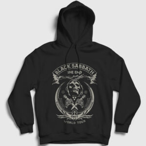 Tour Black Sabbath Kapşonlu Sweatshirt siyah