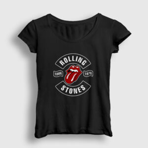 Tour The Rolling Stones Kadın Tişört siyah