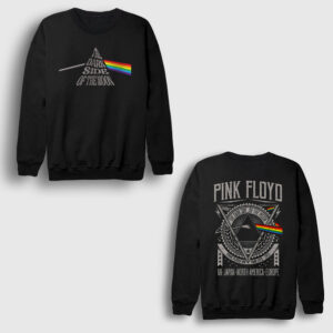 Tour V2 Pink Floyd Sırt Baskılı Sweatshirt siyah