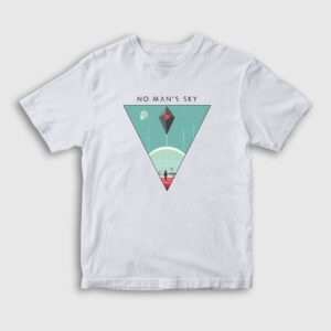 Triangle No Man's Sky Çocuk Tişört beyaz
