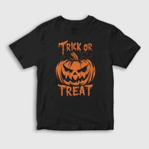 Trick Or Treat Halloween Cadılar Bayramı Çocuk Tişört siyah