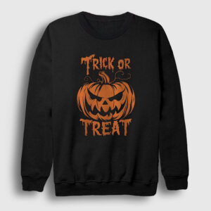 Trick Or Treat Halloween Cadılar Bayramı Sweatshirt siyah