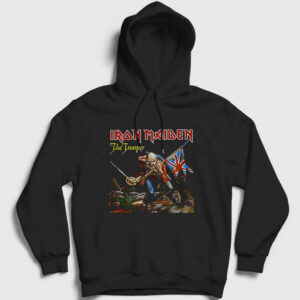 Trooper Iron Maiden Kapşonlu Sweatshirt siyah