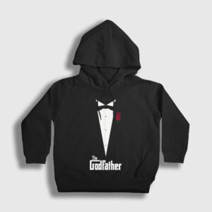 Tuxedo Film Baba The Godfather Çocuk Kapşonlu Sweatshirt siyah