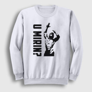 U Mirin Gym Fitness Zyzz Sweatshirt beyaz