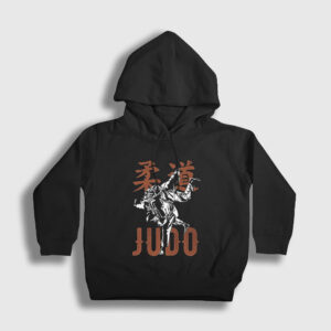 Uchi Mata Ufc Mma Judo Çocuk Kapşonlu Sweatshirt siyah