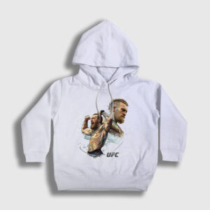 Ufc Conor McGregor Çocuk Kapşonlu Sweatshirt beyaz