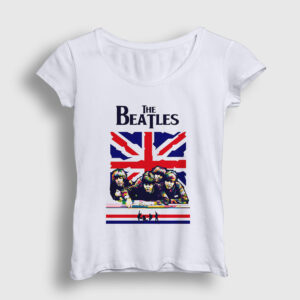 UK The Beatles Kadın Tişört beyaz