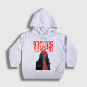 Ultraviolence V2 Lana Del Rey Çocuk Kapşonlu Sweatshirt beyaz