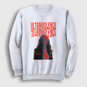 Ultraviolence V2 Lana Del Rey Sweatshirt beyaz