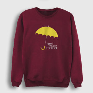 Umbrella How I Met Your Mother Sweatshirt bordo