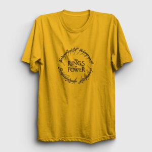 V2 Yüzüklerin Efendisi Güç Yüzükleri Rings Of Power Tişört sarı
