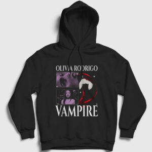 Vampire Müzik Olivia Rodrigo Kapşonlu Sweatshirt