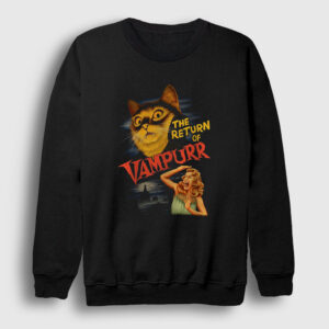 Vampurr Vampir Hediye Kedi Kedili Sweatshirt