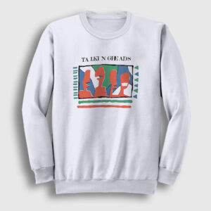 Vintage Talking Heads Sweatshirt beyaz