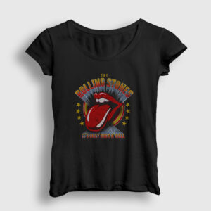 Vintage The Rolling Stones Kadın Tişört siyah