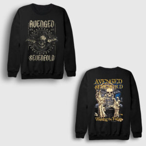 Waking The Fallen Avenged Sevenfold Sırt Baskılı Sweatshirt siyah