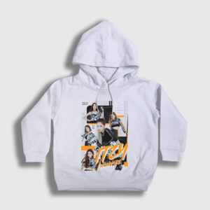 Wannabe Yeji Lia Yuna Itzy Çocuk Kapşonlu Sweatshirt beyaz