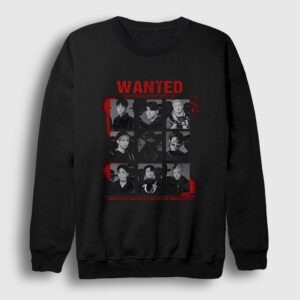 Wanted K-Pop Ateez Sweatshirt siyah