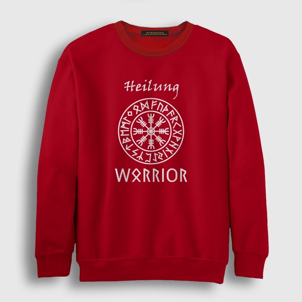 Warrior Heilung Sweatshirt kırmızı