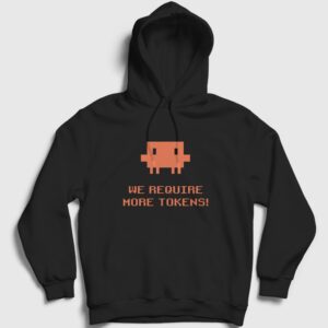 We Require More Tokens Claude Code Kapşonlu Sweatshirt Siyah