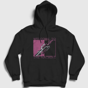 Welcome To The Machine Pink Floyd Kapşonlu Sweatshirt siyah