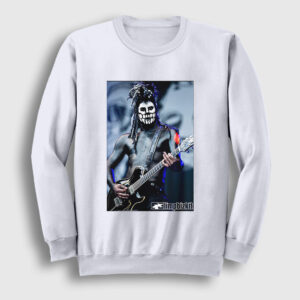 Wes Borland Guitarist Limp Bizkit Sweatshirt beyaz