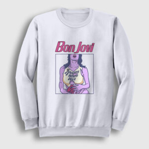 Wet Bon Jovi Sweatshirt beyaz